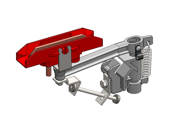 8-Bar, colector, 100 A, cabezal en J único, base en C, herrajes de acero inoxidable