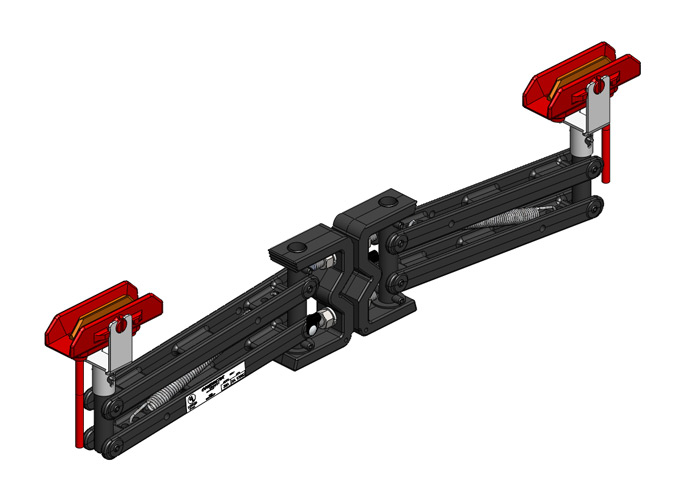 8-Bar, colector, 200 A, en serie, cabezal en J, base en C, 21 pulgadas, flexible