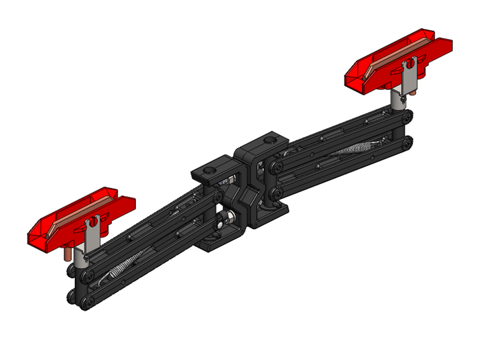 8-Bar, colector, 200 A, en serie, cabezal en J, base en C, montaje lateral