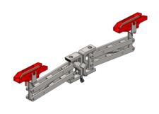 8-Bar, colector, 200 A, en serie, cabezal en J, base en C, acero inoxidable