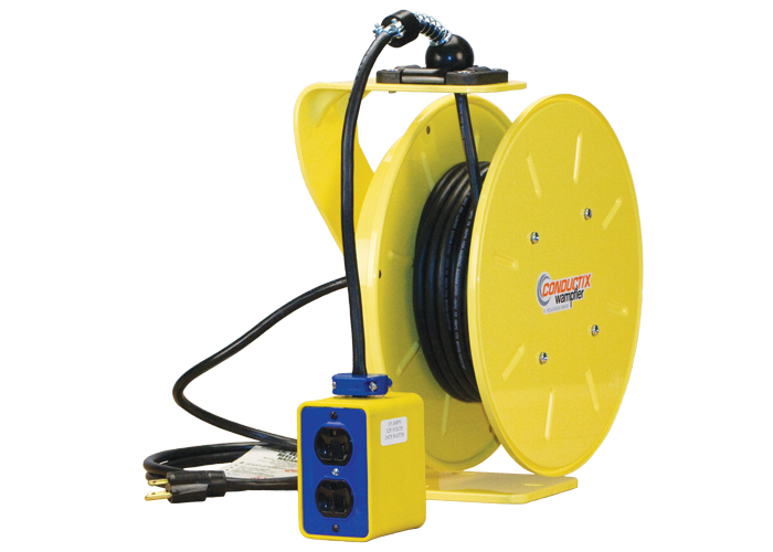 1200 Series PowerReel® - 14AWG / 3 Conductors w/ GFI Receptacle Box, Dual 15A/125V  50FT Length