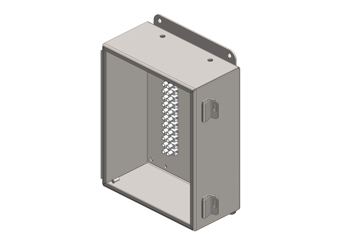 Caja de empalmes, NEMA 4X, con terminales para control de 12 polos, 14