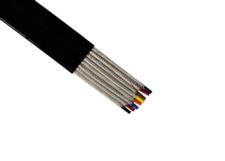 Cable plano blindado, 16 AWG, 12 conductores