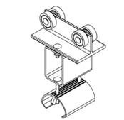 Carro de remolque con cable tipo festón para perfil C de alto rendimiento, aluminio, grapa de  2,75