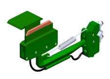 Colector Safe-Lec 2, 50 A, con conexión a tierra (verde) con deflector derecho