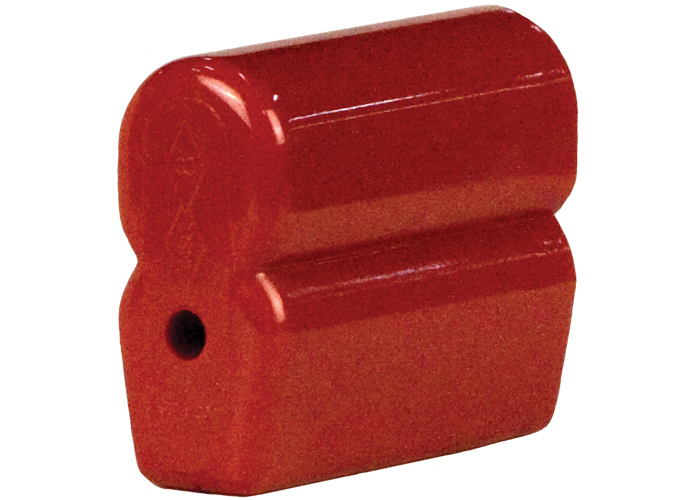 Tapón 8-Bar, rojo, temperatura moderada Lexan para barra de 40 A, 110 A y 350 A