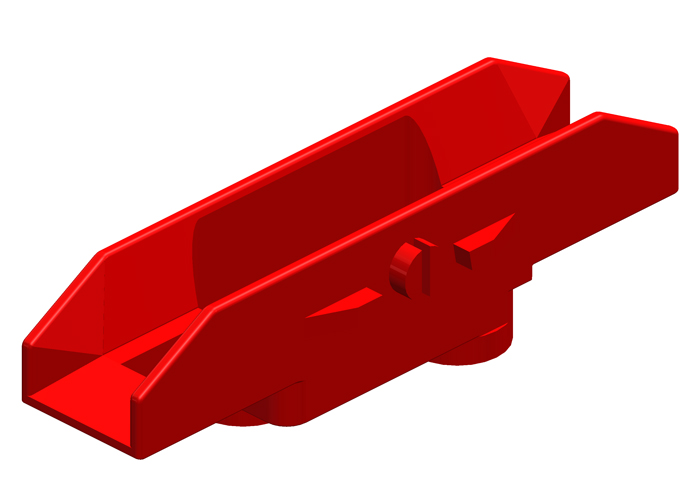 8-Bar, componentes del colector, carcasa, 60 A - 100 A, cabezal en J, Lexan rojos