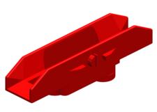 8-Bar, componentes del colector, carcasa, 60 A - 100 A, cabezal en J, Lexan rojos