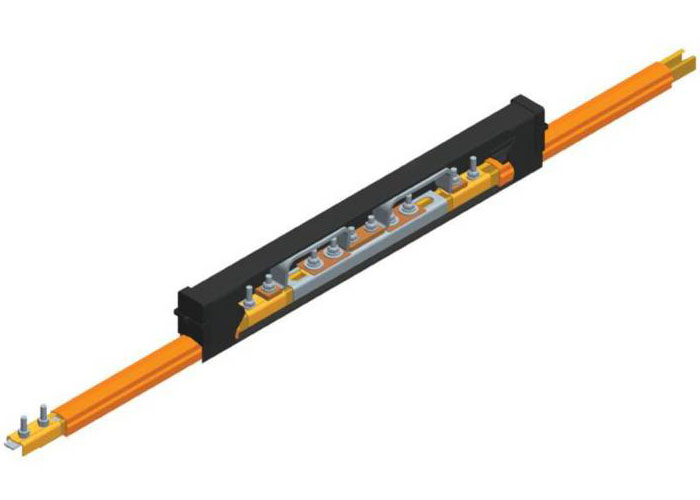 Sección de expansión Safe-Lec 2 de 250A cobre, tapa naranja de PVC, c/unión, 4,5 m