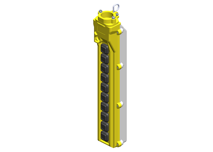 Botonera colgante serie 80, carcasa posterior profunda para 10 botones (con entrada grande)